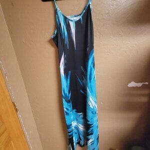 Size Large Blues Evening Summer Dress